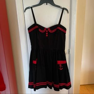 Hell Bunny Hot Topic Rockabilly Sailor Dress